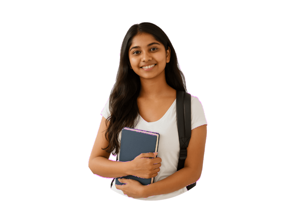 Student preparing for scholarship